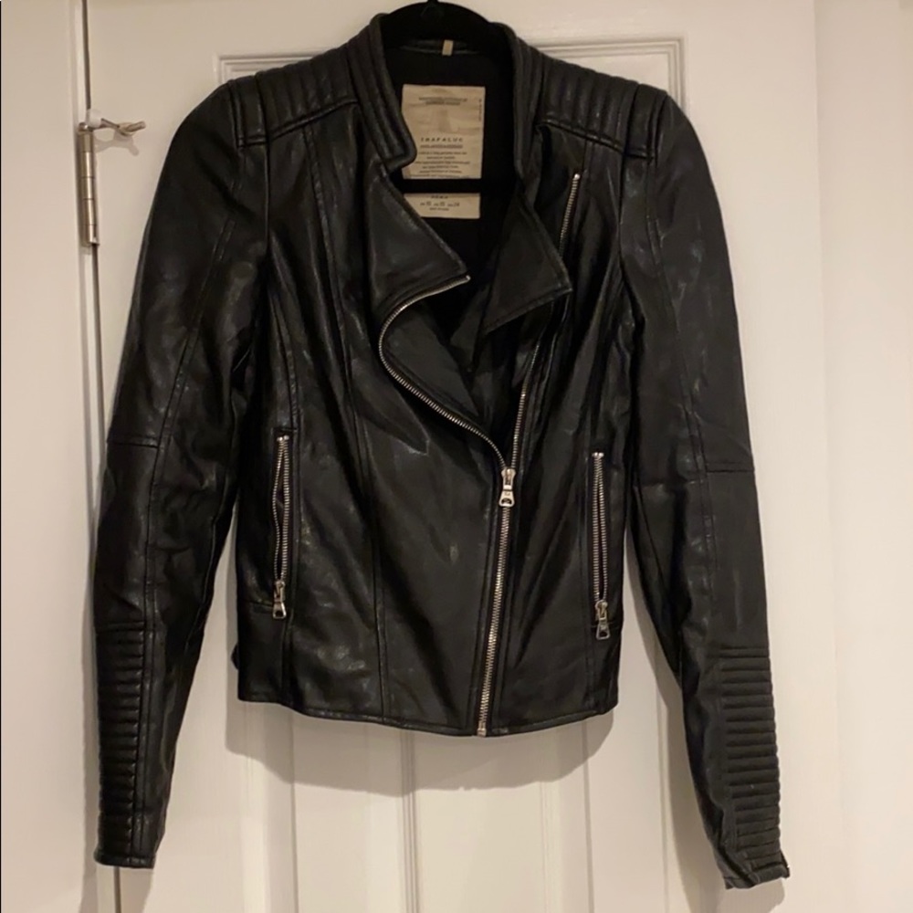 Zara Trafaluc Faux leather jacket